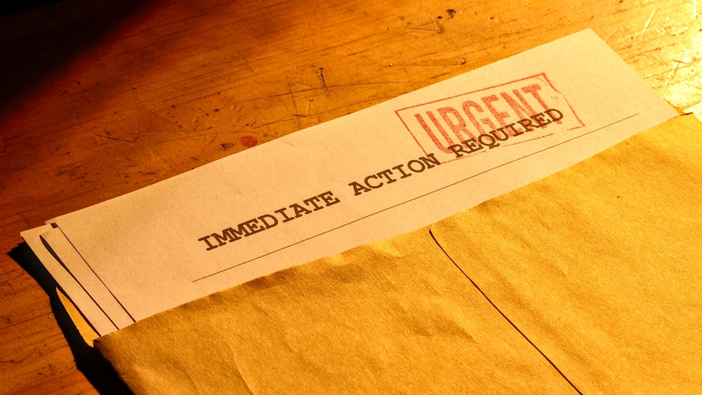 Close-up,Of,An,Envelope,Containing,Documents,Marked,Immediate,Action,Required
<span class="bsf-rt-reading-time"><span class="bsf-rt-display-label" prefix=""></span> <span class="bsf-rt-display-time" reading_time="7"></span> <span class="bsf-rt-display-postfix" postfix="mins read"></span></span><!-- .bsf-rt-reading-time -->